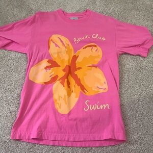 Pink Beach Club Swim T-Shirt